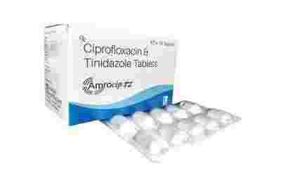 Ciprofloxacin Hcl 500mg + Tinidazole 600mg Tablet